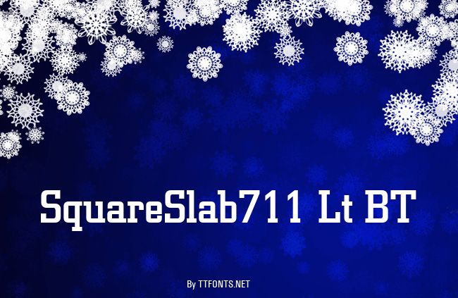 SquareSlab711 Lt BT example