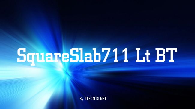 SquareSlab711 Lt BT example