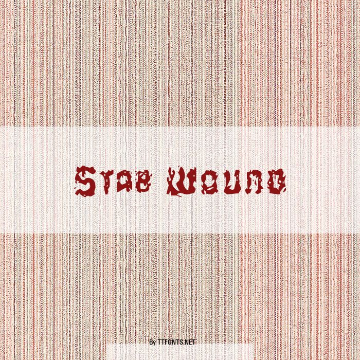 Stab Wound example