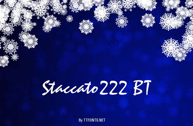 Staccato222 BT example