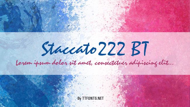 Staccato222 BT example