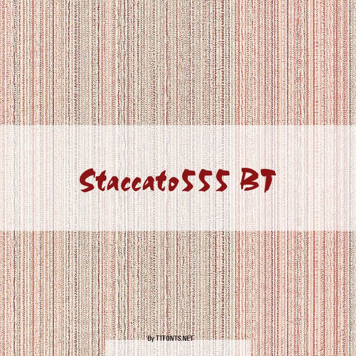 Staccato555 BT example