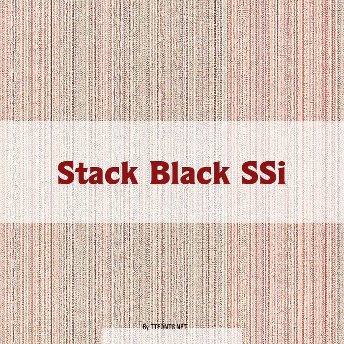 Stack Black SSi example