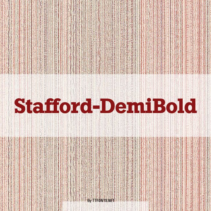 Stafford-DemiBold example