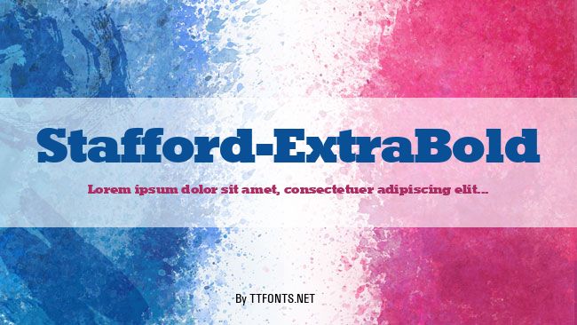 Stafford-ExtraBold example