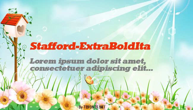 Stafford-ExtraBoldIta example