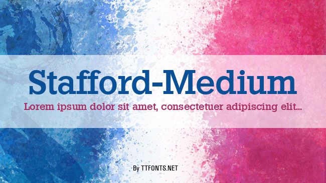 Stafford-Medium example