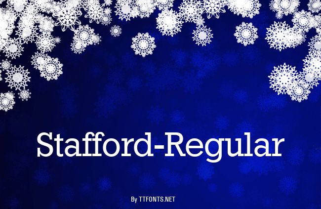 Stafford-Regular example