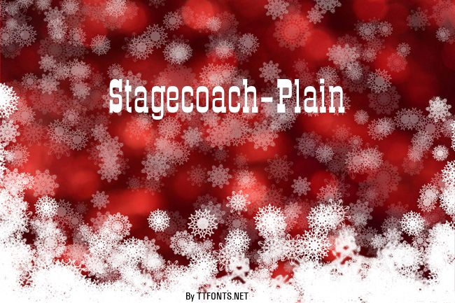 Stagecoach-Plain example