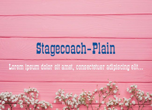Stagecoach-Plain example