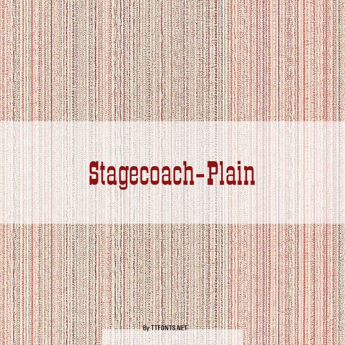 Stagecoach-Plain example