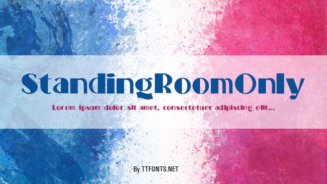 StandingRoomOnly example