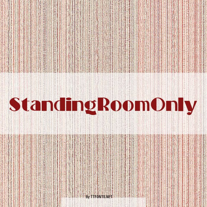 StandingRoomOnly example