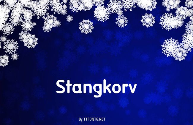 Stangkorv example