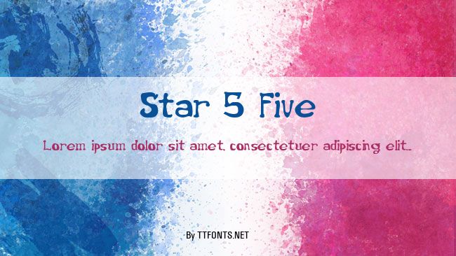 Star 5 Five example
