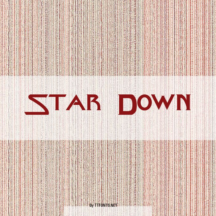 Star Down example