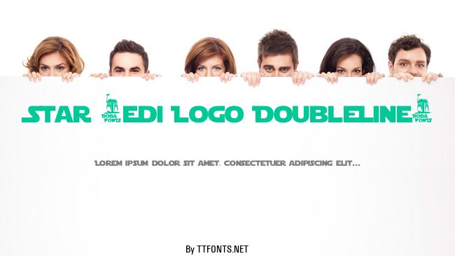 Star Jedi Logo DoubleLine1 example