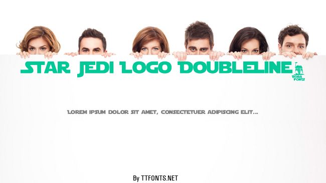 Star Jedi Logo DoubleLine2 example