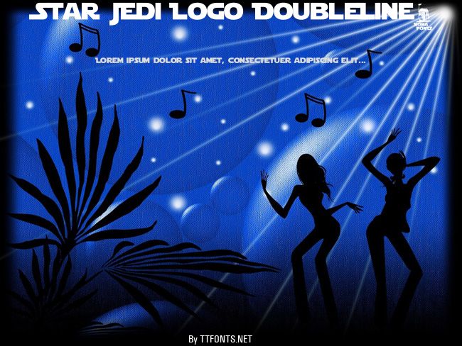 Star Jedi Logo DoubleLine2 example