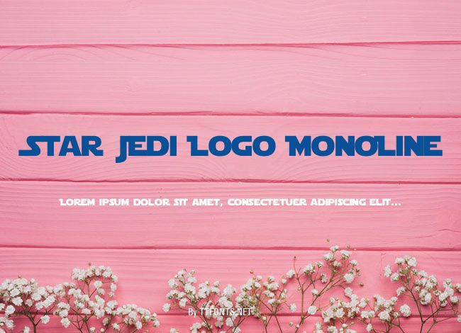 Star Jedi Logo MonoLine example