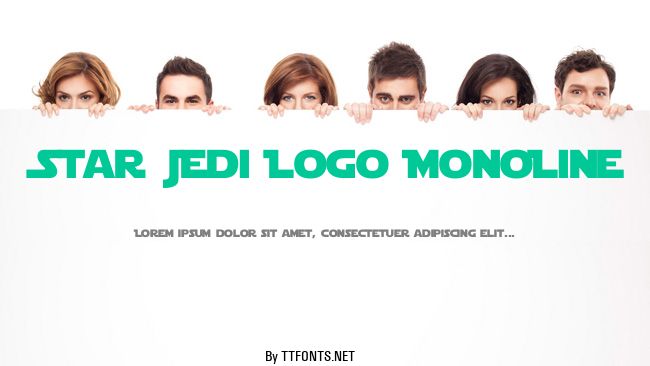 Star Jedi Logo MonoLine example