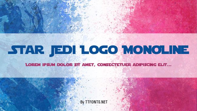 Star Jedi Logo MonoLine example