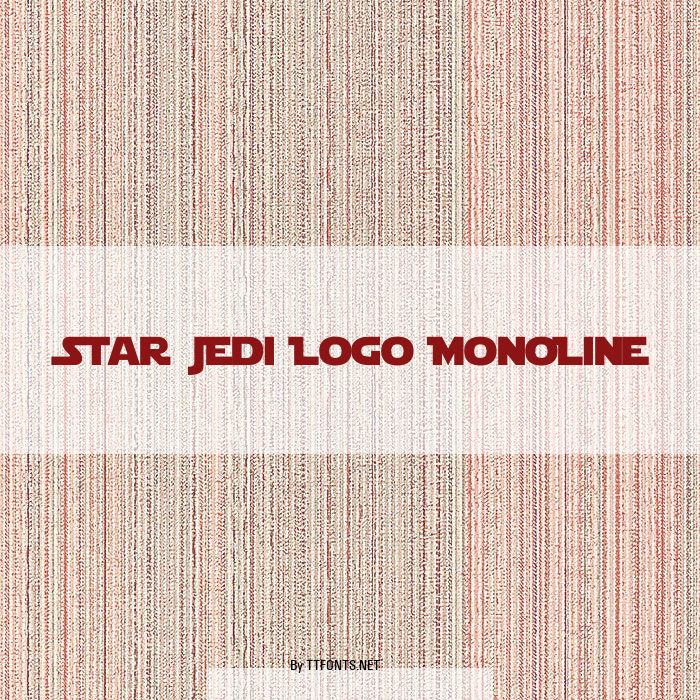 Star Jedi Logo MonoLine example