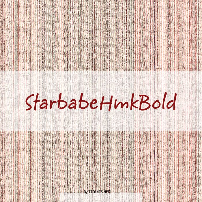 StarbabeHmkBold example