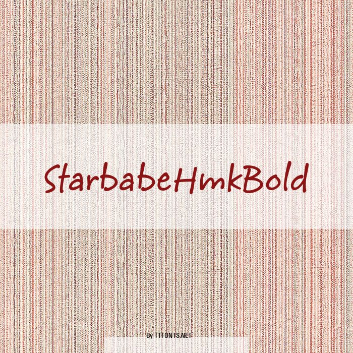 StarbabeHmkBold example