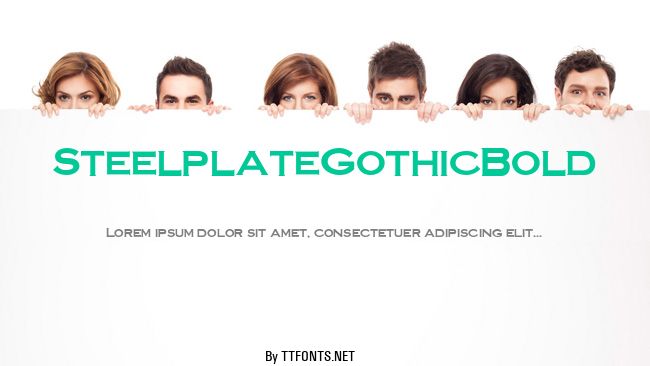 SteelplateGothicBold example