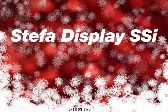 Stefa Display SSi example