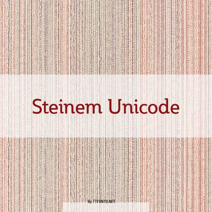 Steinem Unicode example