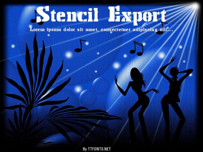Stencil Export example
