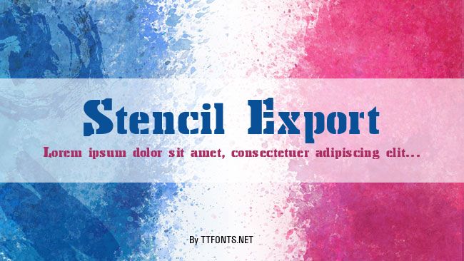 Stencil Export example