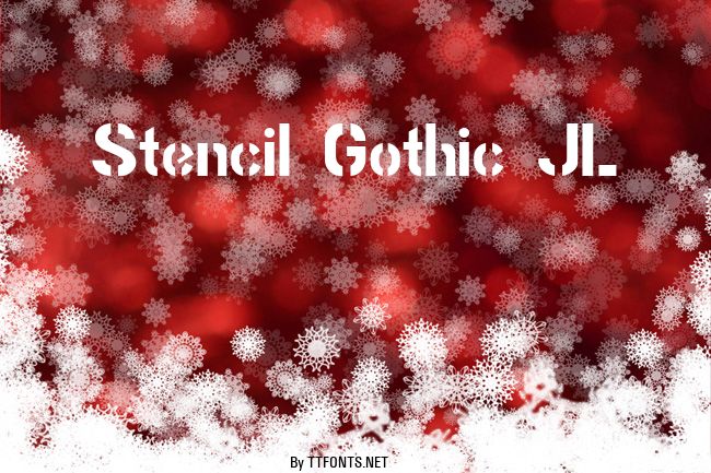 Stencil Gothic JL example