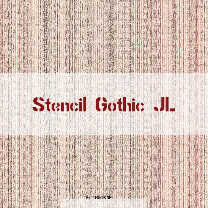 Stencil Gothic JL example