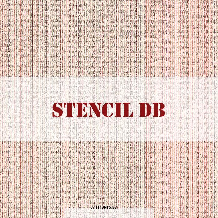 Stencil DB example