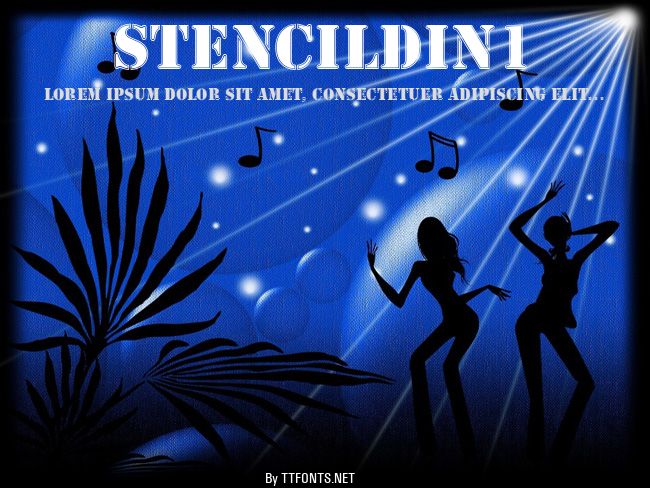StencilDIn1 example