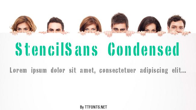 StencilSans Condensed example