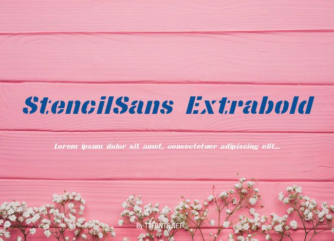 StencilSans Extrabold example