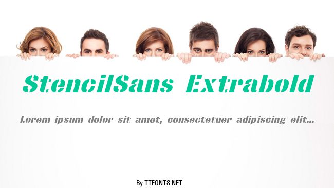 StencilSans Extrabold example
