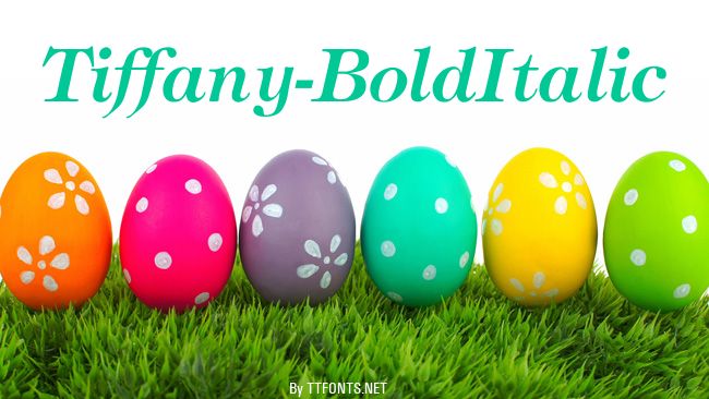Tiffany-BoldItalic example