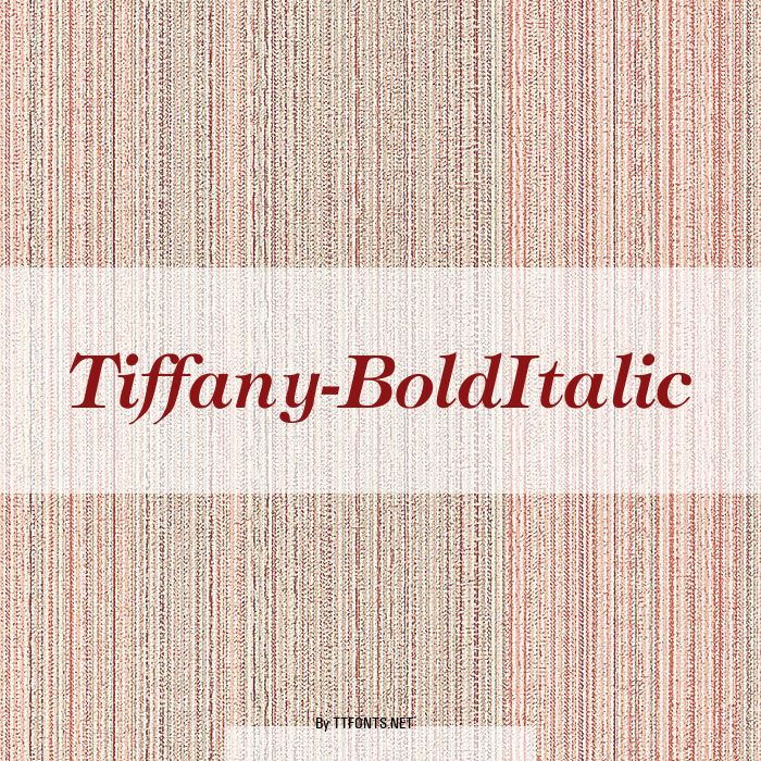 Tiffany-BoldItalic example
