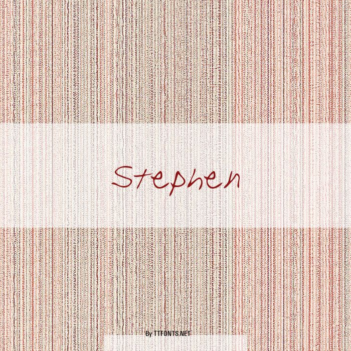 Stephen example