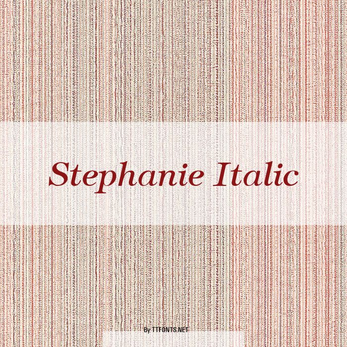 Stephanie Italic example