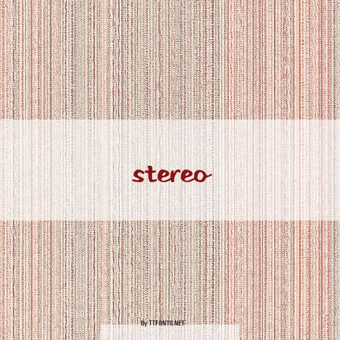 Stereo example