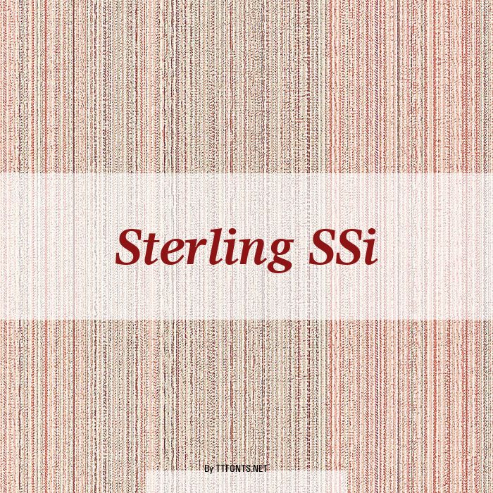 Sterling SSi example