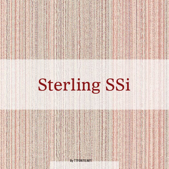 Sterling SSi example