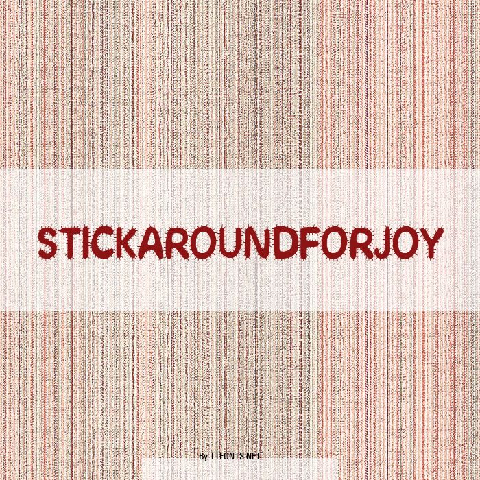 StickAroundForJoy example