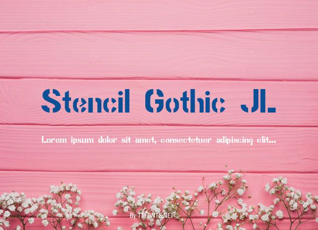 Stencil Gothic JL example
